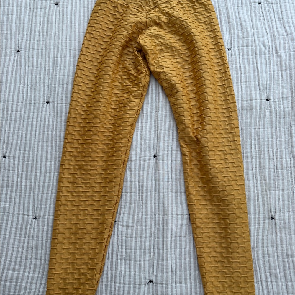 Booty by Brabants gold chrome leggings - one size